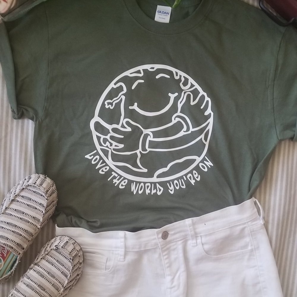 Love the Earth you're on shirt/ Planet Earth shirt/ Mother Earth shirt